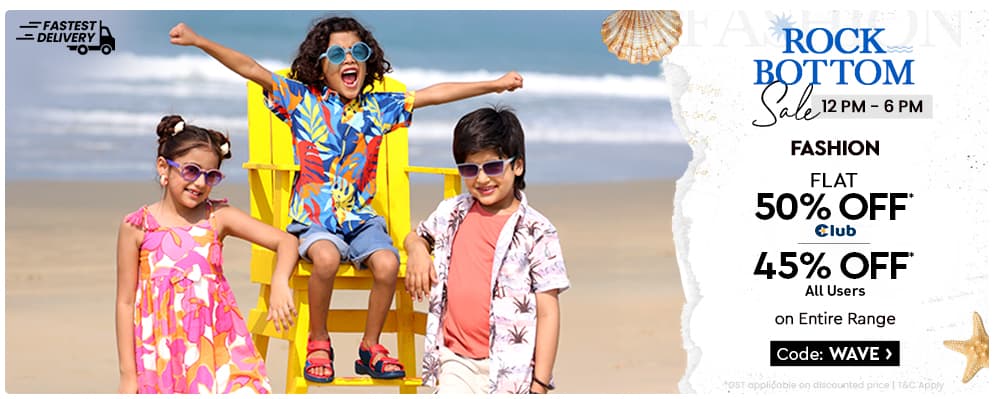 Avail Up to 50% Discount on Bestselling Baby and Kids Fashion