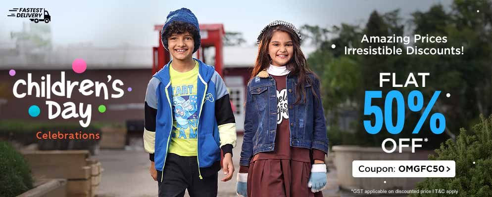 50% OFF on Kids Fashion