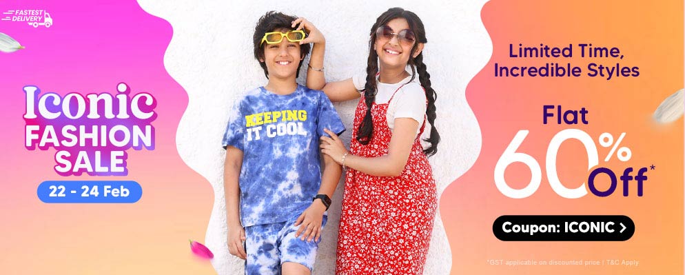 Avail 60% OFF on Select Kids Fashion Range