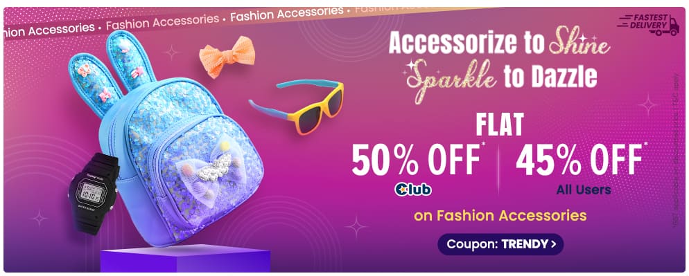 Get 45% OFF on Fashion Accessories