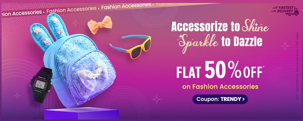 Get Flat 50% off on Fashion Accessories