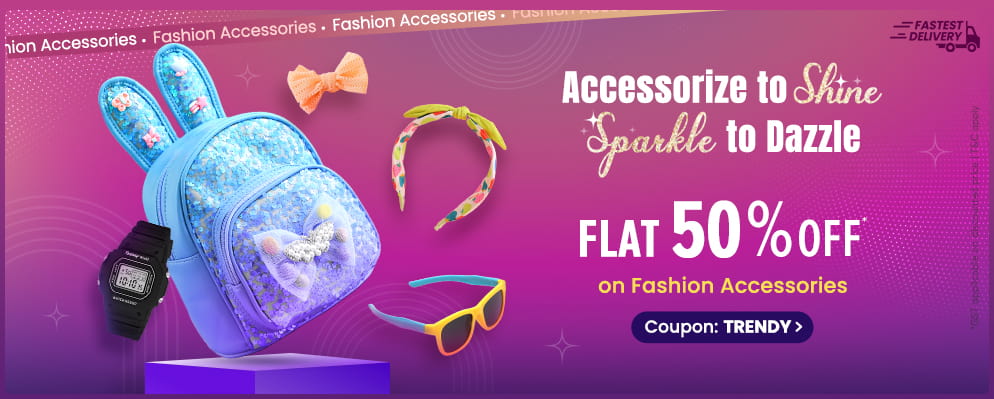 Get Flat 50% OFF on Fashion Accessories