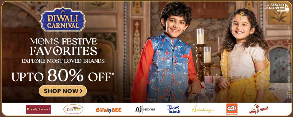 Diwali Carnival – Up To 80% off on Kids Fashion