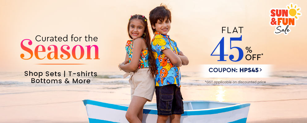 Avail Flat 45% Off on Select Kids Fahion Products