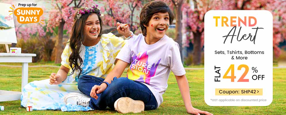 Avail Flat 42% off on Select Kids Fashion