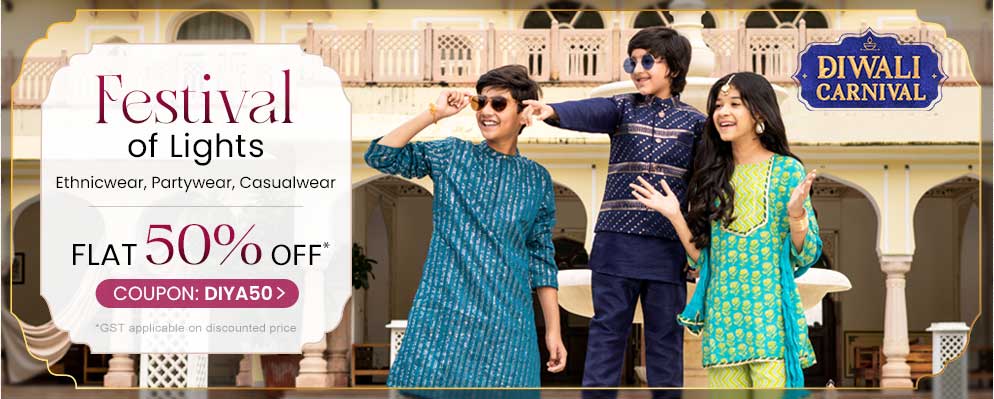 Avail 50% Discount on Kids Ethnicwear