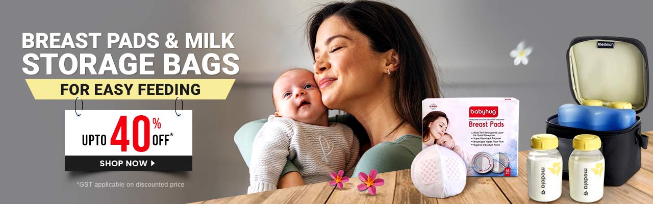 Milk storage & breast pad