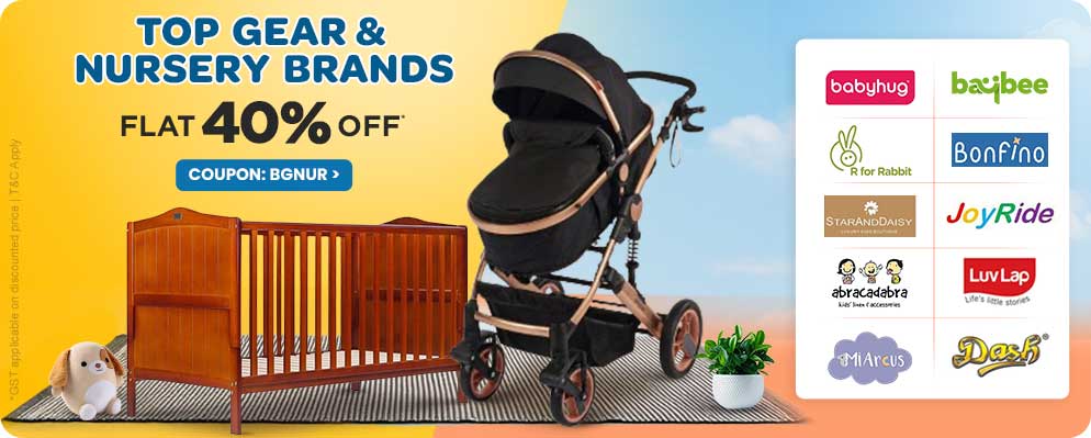 Avail Flat 40% Discount on Select Gear and Nursery Brand Products