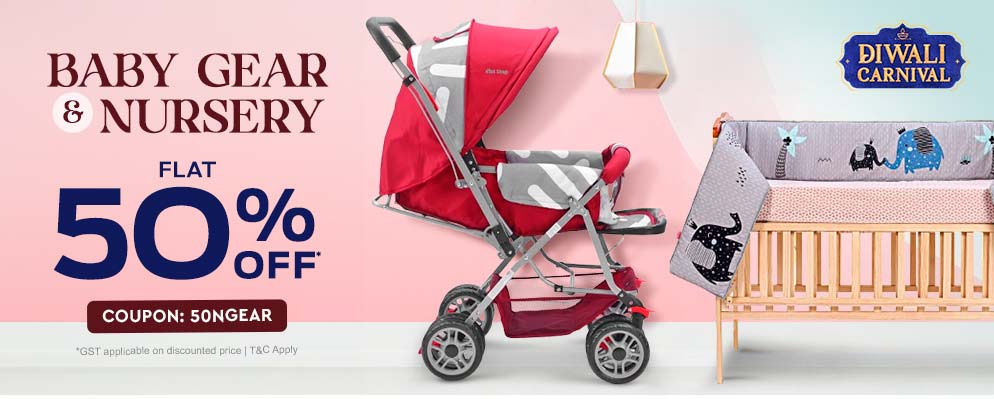 Get 50% off on Select Baby Gear and Nursery Products