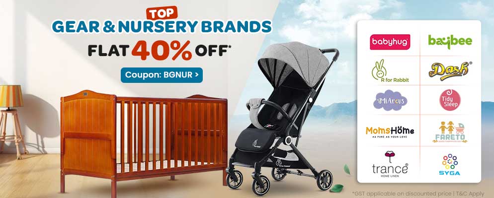 Get 40% off on Baby Gear and Nursery Product