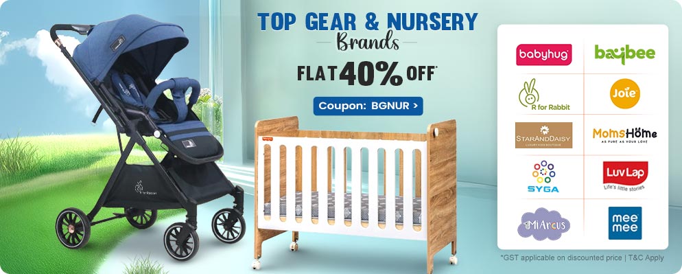 40% off on Select Gear and Nursery Products