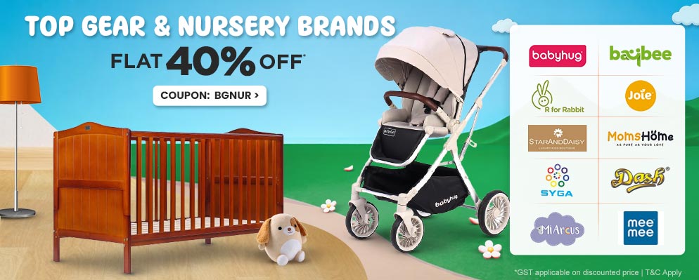 Get Flat 40% Discount on Baby Gear Products