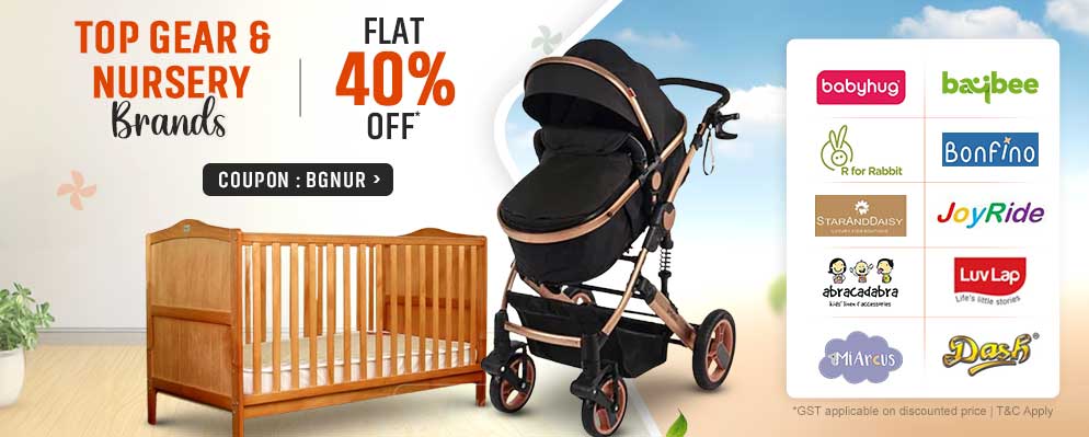 Get Flat 40% Discount on Top Selling Baby Gears