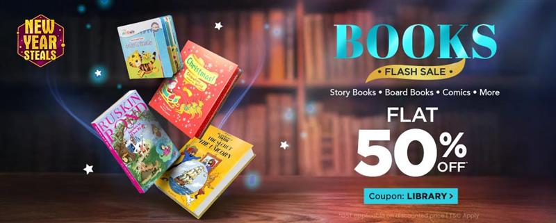 Get Flat 50% off on Bestselling Books