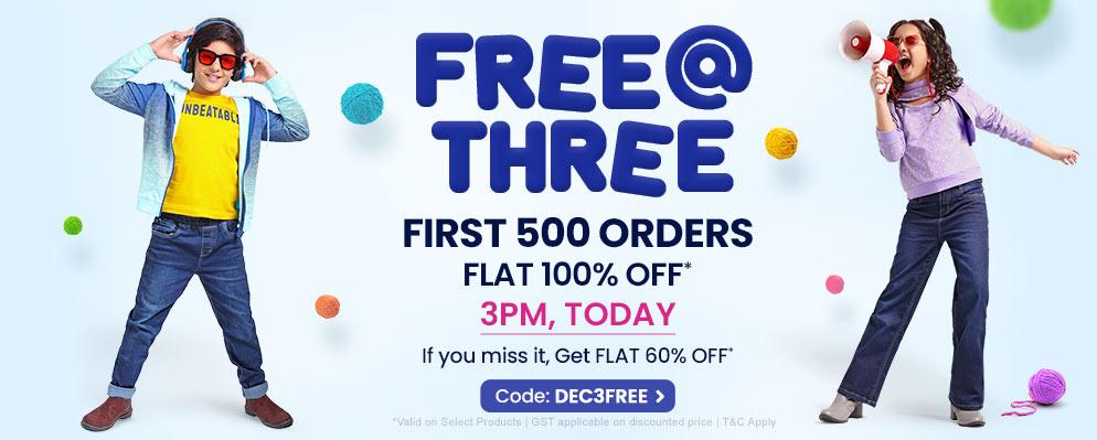 [Live@ 3PM 20th Dec] First 500 Orders Free Upto Rs.1500 @ Firstcry
