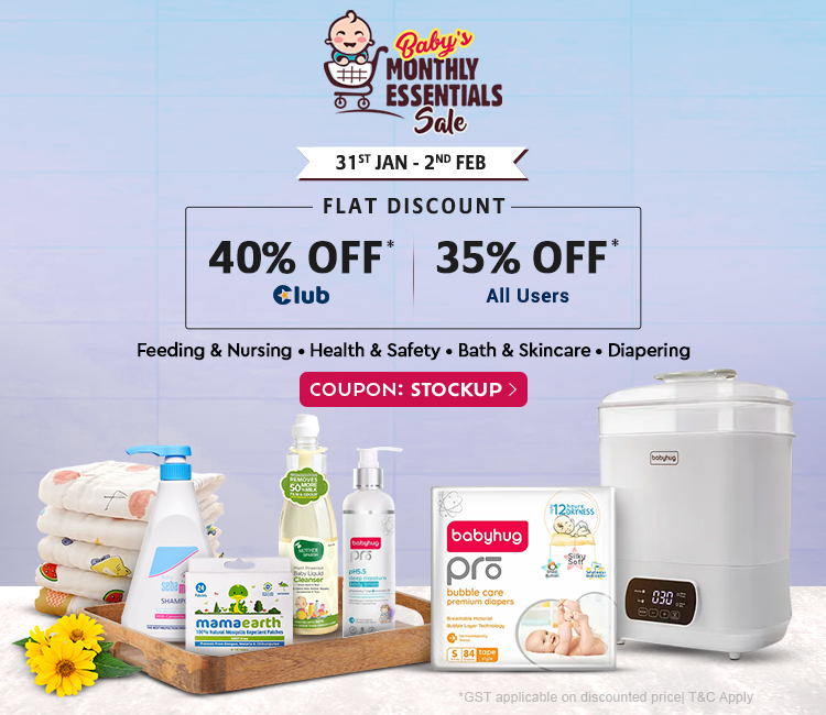 Firstcry - Upto 40% discount on Babycare Essentials