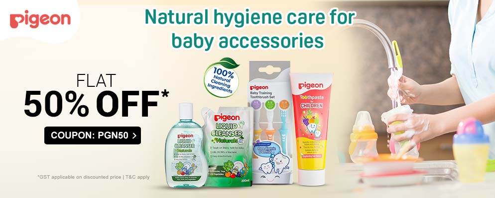 Get 50% Discount on Select Pigeon Baby Care Products