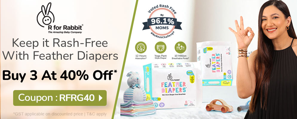 Buy 3 Get 40% Off on R For Rabbit Kids Diaper