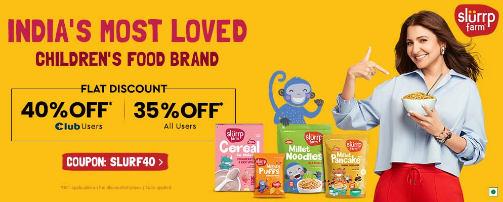 Upto 40% off on Slurrpfarm Feeding and Nursing Products