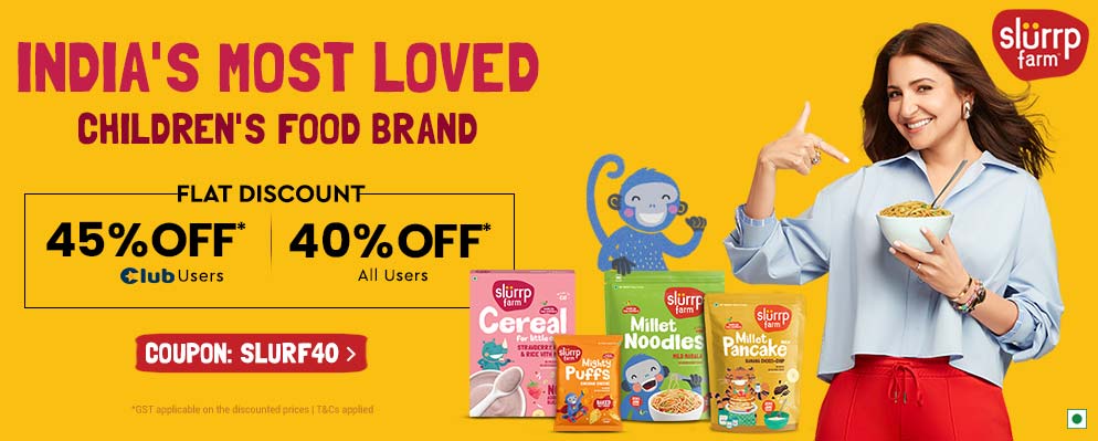 Avail Up To 45% OFF on Slurrp Farm Baby Food