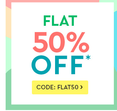 FLAT 50% OFF*