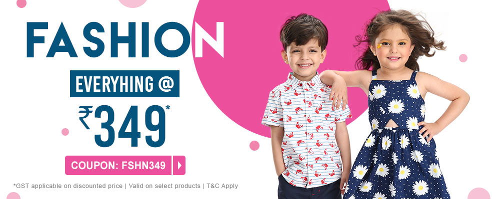 firstcry.com - Selected Fashion Range only. @ just ₹349
