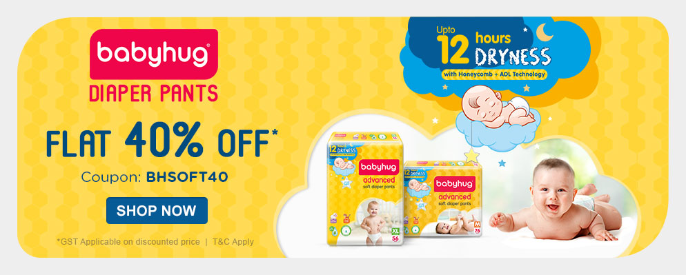firstcry.com - Get Flat 40% Discount on Babyhug Diapers