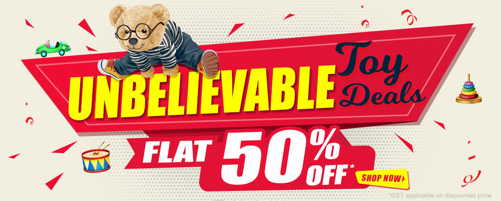 Coupons and Offers for FirstCry - 50% Discount on Toys