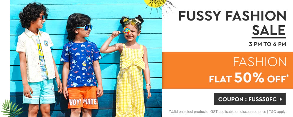 firstcry.com - Fussy Fashion Sale – Flat 50% discount
