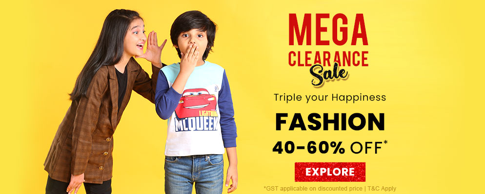 Firstcry coupon code for Today - Mega Clearance Sale – Upto 60% discount