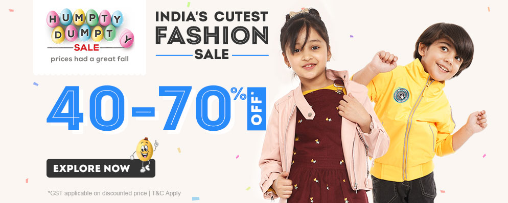 firstcry.com - Get Up To 70% discount + Additional 5% discount on Kids Fashion
