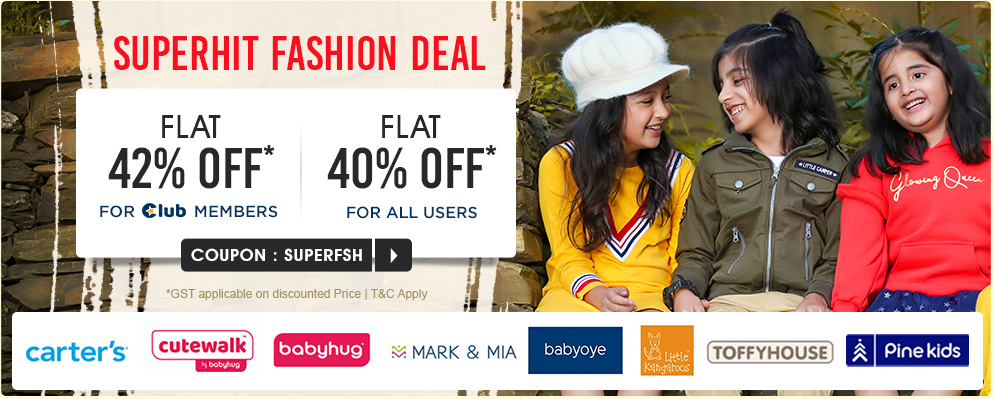 firstcry.com - Avail Flat 42% OFF on Fashion Products