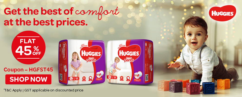 FirstCry.com - Get Flat 45% OFF on Huggies Products