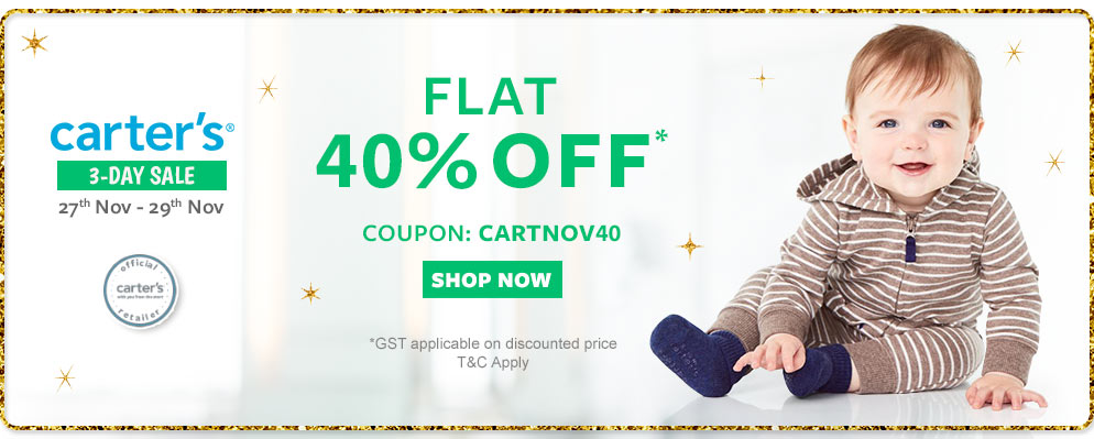 firstcry.com - Flat 40% Off on Carters Products