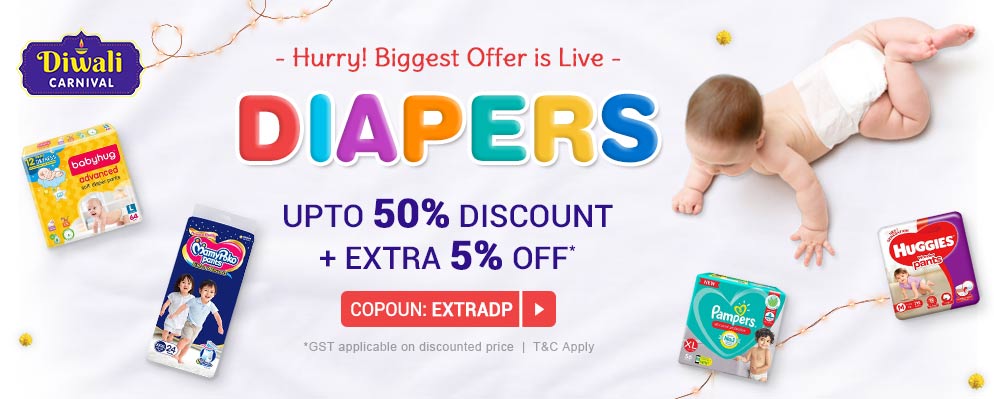 firstcry.com - Get Upto 50% Discount + Additional 5% Discount on Diapers