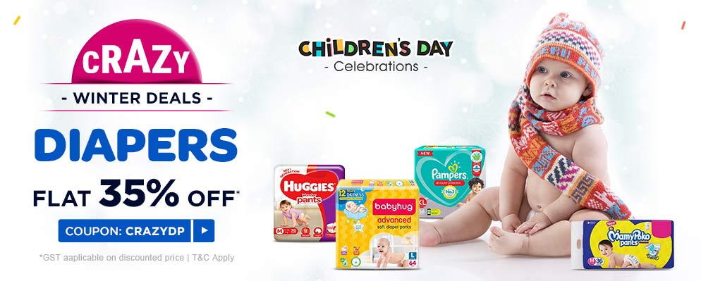 firstcry.com - Get Flat 35% off on Diapers