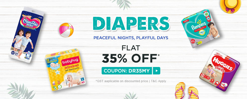 firstcry - Avail Flat 35% OFF on Diapers