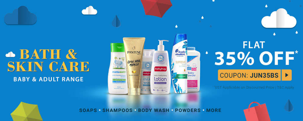 firstcry.com - 35% Discount on Bath and Skin Care Products