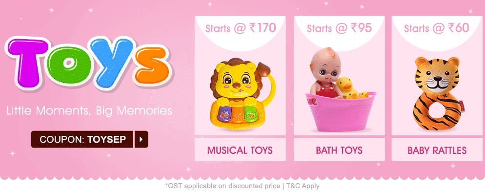 firstcry.com - Get Flat 33% discount on Entire Toys Range