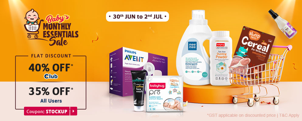 firstcry.com - Baby's Monthly Essentials Sale – Get Up To 40% Discount