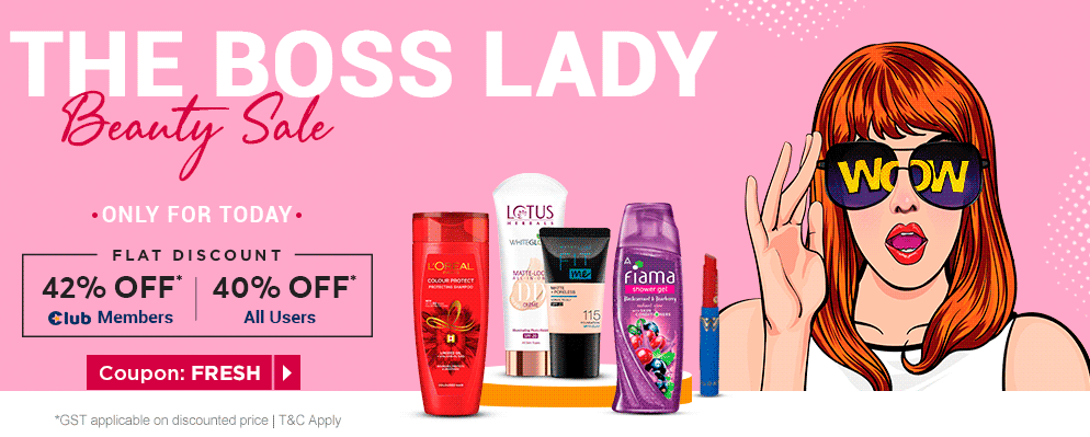 firstcry.com - The Boss Lady Beauty Sale – Up To 42% off