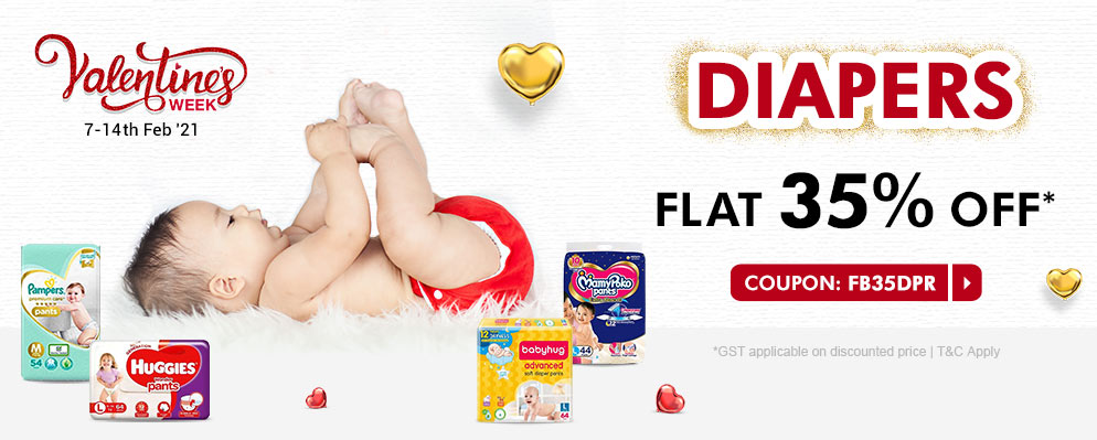 firstcry.com - Flat 35% Off on Diapers