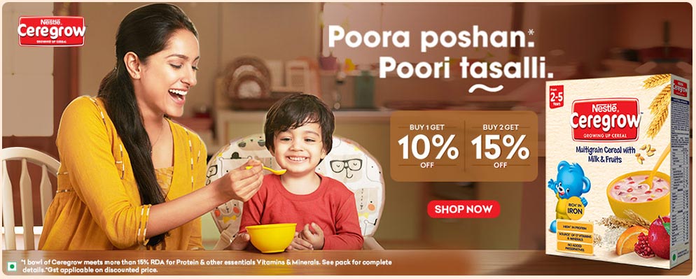 firstcry.com - Buy 2 Get 15% Discount on Nestle Ceregrow