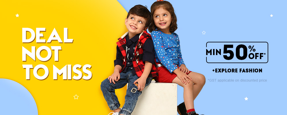 firstcry.com - Get Flat 50% Discount on Kids Fashion