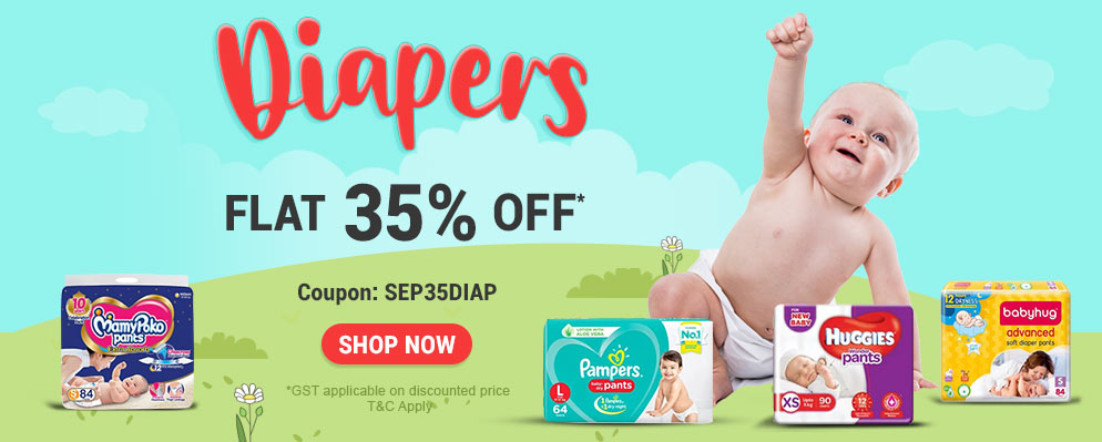 firstcry.com - Get Flat 35% off on Diapers