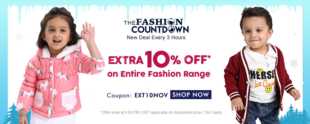 firstcry.com - Get Extra 10% discount on Kids Fashion Range