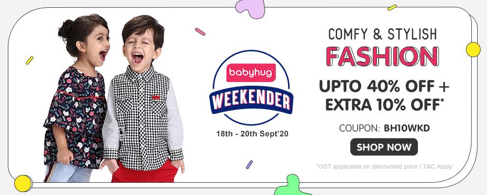 firstcry.com - Upto 40% OFF + Additional 10% OFF on Babyhug Fashion