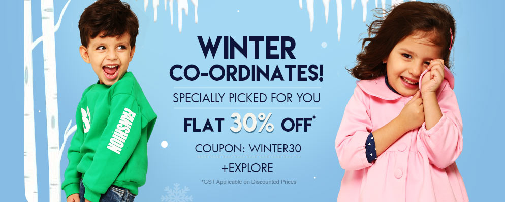 firstcry.com - Get 30% OFF on Select Winter Styles for Kids