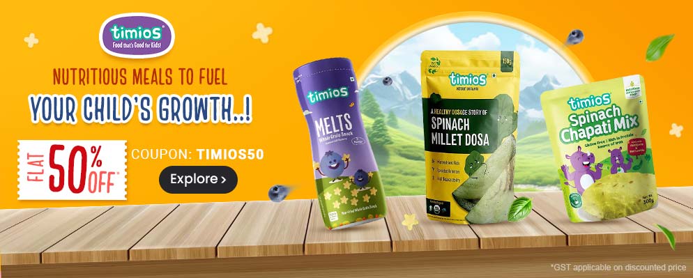 Firstcry - 50% discount on Timios Baby Food Products