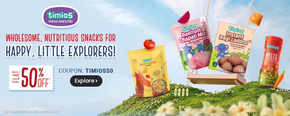 Flat 50% Discount on Branded Baby Food